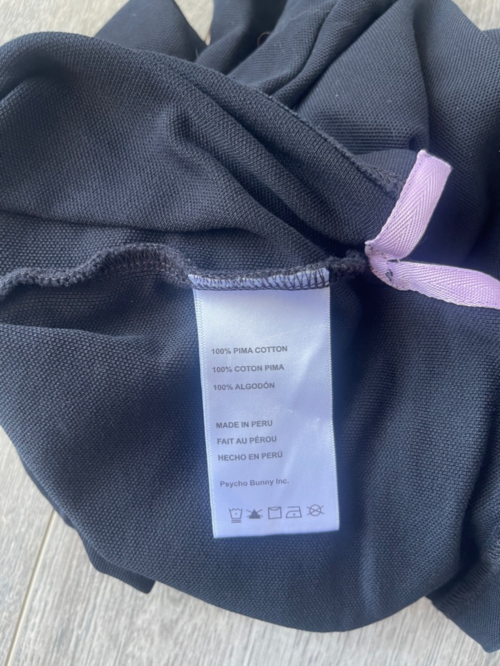 Psycho Bunny Black Polo with Pink Accents Kids - Picture 11 of 13